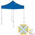 5' x 5' Blue Rigid Pop-Up Tent Kit, Full-Color, Dynamic Adhesion (1 Location)